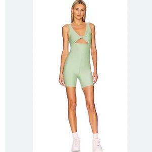Weworewhat Twist Cutout Bodysuit in Fair Green